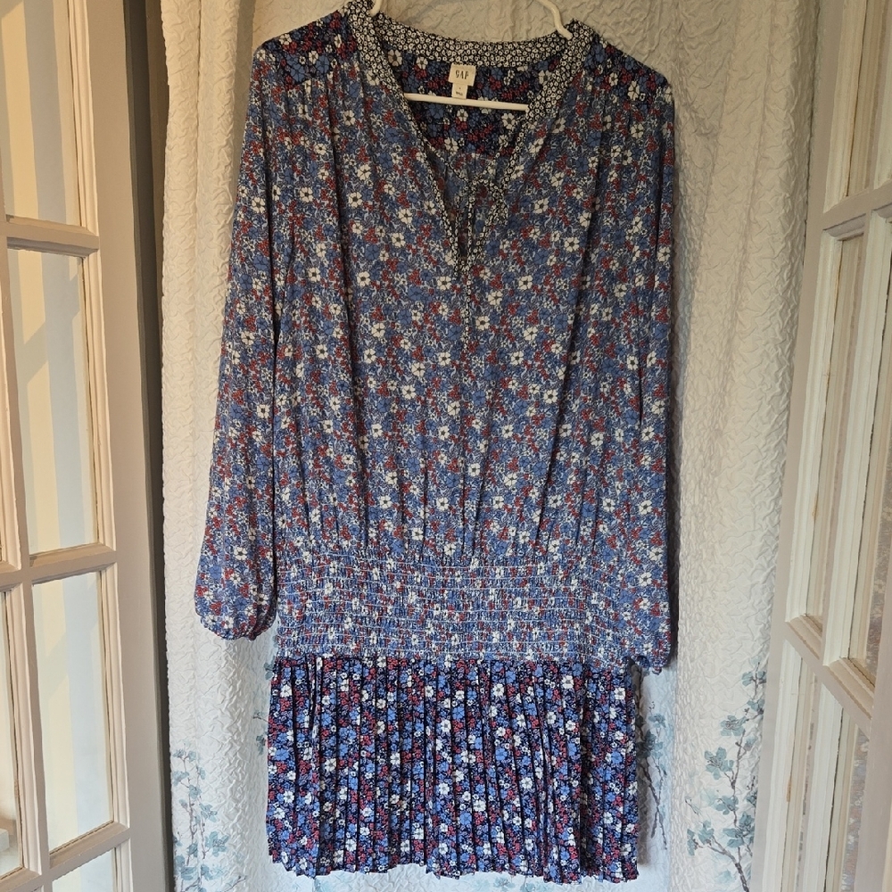 Floral Blue Dress